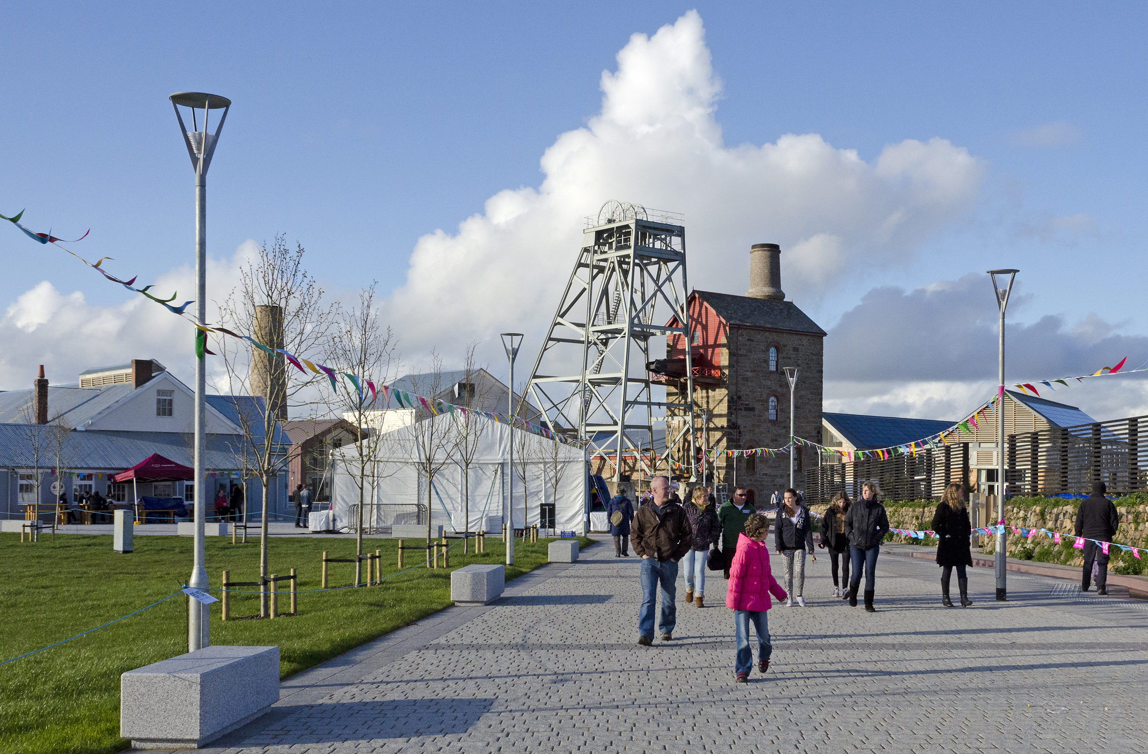 Heartlands at Robinson's Shaft, South Crofty, following the completion of site works 